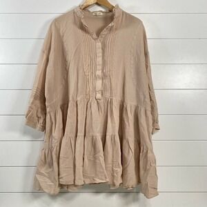 Roolee Beige Long Sleeve Dress